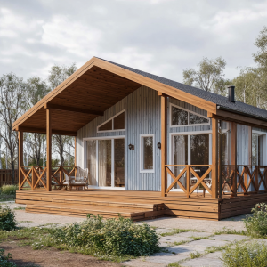 проекты каркасных домов с террасой (фото)